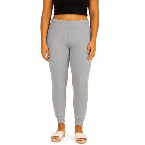 DYI Women's Waffle Jogger Pants Folkstone Heather Grey Size Large